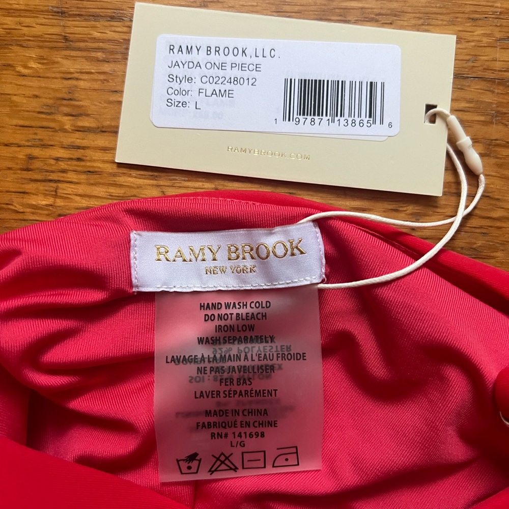 Ramy Brook Red One Piece Swimsuit - Picture 4 of 6